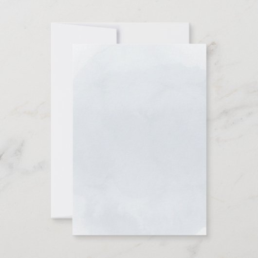 バプテ感謝していスは青モダンい十字架の招待 招待状 (裏面)