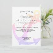 バプテ航海のスマいかりピンクラベンダーガール 招待状 (スタンド正面)