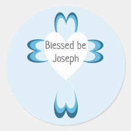 バプテ賛美ィスステッカー ラウンドシール