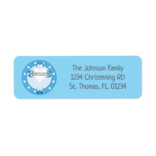 バプテ賛美ィス差出人住所ラベル ラベル (正面)