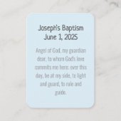 バプテ賛美ス祈りの言葉カード コーリングカード (裏面)