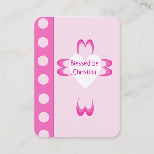 バプテ賛美ス祈りの言葉カード コーリングカード (正面)