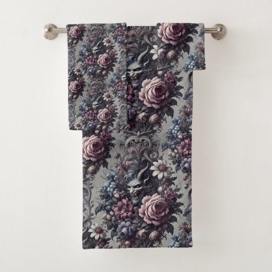 バプホメットのブーケ – ゴシックビクトリアン様式 バスタオルセット (インサイチュ)