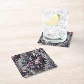 バプホメットのブーケ – ゴシックフローラ スクエアペーパーコースター (インサイチュ)