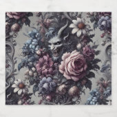 バプホメットのブーケ – ゴシックフローラ ビールラベル (シングルラベル)