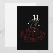 バプホメットサタニックヤギペンタグラムゴシッククロウマンズ シーズンカード (正面/裏面)