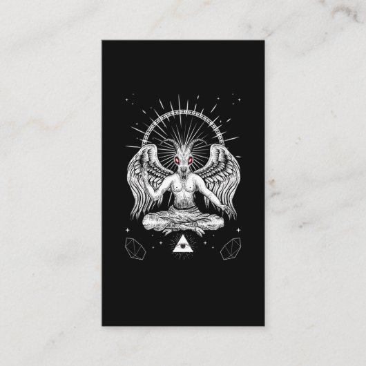 バプホメットサタニックヤギ翼デビルゴシック 名刺 (正面)