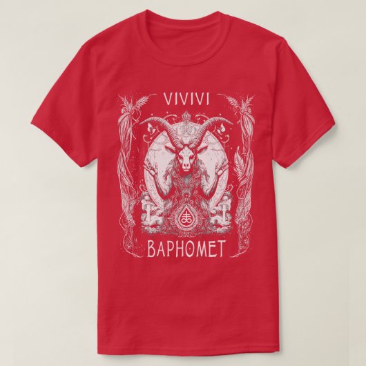 バプホメットタロットd tシャツ (デザイン正面)