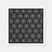 バプホメットペンタグラムサタンのカクテル スタンダードカクテルナプキン (正面)