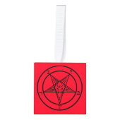 バプホメットペンタグラムサタンキューブオーナメント キューブオーナメント (正面)