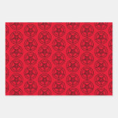 バプホメットペンタグラムサタンラッピング紙シート ラッピングペーパーシート (正面2)