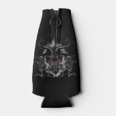 バプホメットペンタグラムブラックメタル ボトルクーラー (裏面)