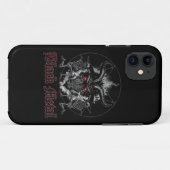 バプホメットペンタグラムブラックメタル Case-Mate iPhoneケース (裏面(横))