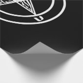 バプホメット逆ペンタグラム山羊サタンロゴ ラッピングペーパー (角)