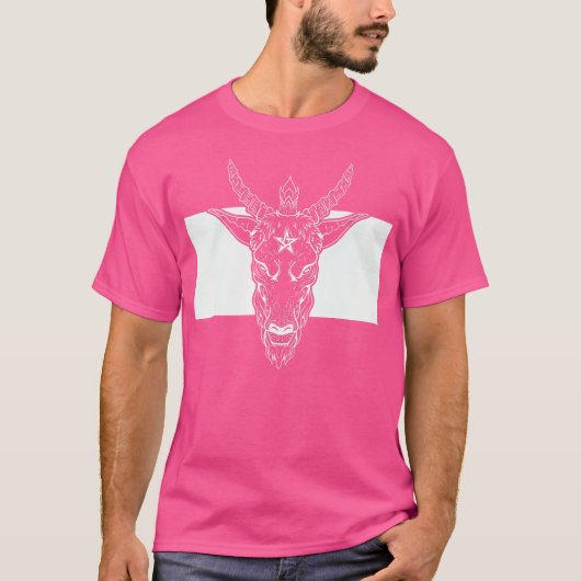バプホメット・サタン・ヤギ Tシャツ (正面)