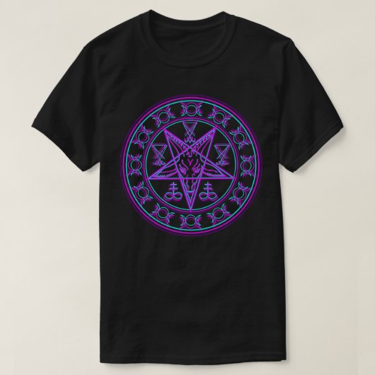 バプホメットLucifer TripのシンウェーブペンタグラムSigil Tシャツ (デザイン正面)