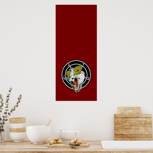 バプホ熱狂するメット旗のシキル ポスター (キッチン)