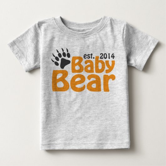 バベイベア生まれ新生児 ベビーTシャツ (正面)