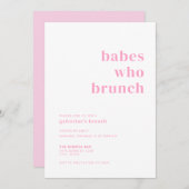 バベスウィズブルンチガレンティーン招待状 招待状 (正面/裏面)