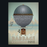 バベッジバイエアシップSteampunk Vintage Travel ポスター<br><div class="desc">ヴィンテージ探しのポスターは、アーティストK.A.Grayceによるオリジナルのデジタル作品であり、ここでしか手に入らない。このヴィンテージ旅行のポスターは、飛行船のラモンを搭載しインスパイアて、この画像は航空の好き者のための焦点を示す作品を作る観光客を作り出すバベッジに乗ってバベッジの街を訪問する旅行のポスターの招待状この写真は飛んでいる、航空機、ファンタジー機のの飛んでいる、スチームパンクやのののの任意ののの愛好家。</div>