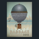 バベッジバイエアシップSteampunk Vintage Travel ポスター<br><div class="desc">ヴィンテージ探しのポスターは、アーティストK.A.Grayceによるオリジナルのデジタル作品であり、ここでしか手に入らない。このヴィンテージ旅行のポスターは、飛行船のラモンを搭載しインスパイアて、この画像は航空の好き者のための焦点を示す作品を作る観光客を作り出すバベッジに乗ってバベッジの街を訪問する旅行のポスターの招待状この写真は飛んでいる、航空機、ファンタジー機のの飛んでいる、スチームパンクやのののの任意ののの愛好家。</div>