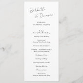 バベットミニマルモダン結婚リスト プログラム (正面)