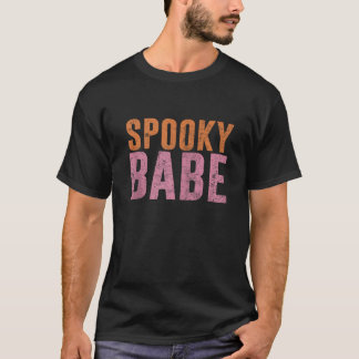 バベハロウィン不気味エステティックビーブスジップ Tシャツ