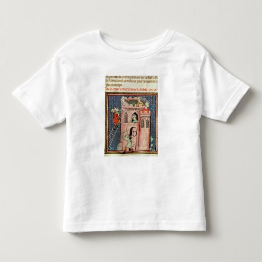 バベルの塔の建築 トドラーTシャツ (正面)