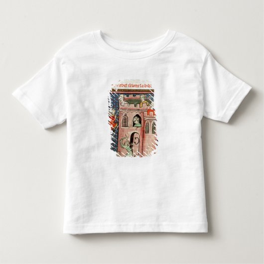 バベルの塔の建築 トドラーTシャツ (正面)
