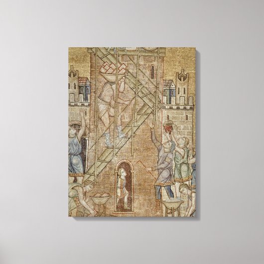 バベルの塔,アトリウムから キャンバスプリント (正面)