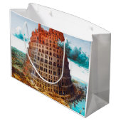 バベルの塔、ピエテル・ブルーゲル長老 ラージペーパーバッグ (裏面アングル)