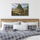 バベルの塔 | Marten van Valckenborch | キャンバスプリント (インサイチュ (寝室))