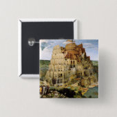 バベルの塔 – Peter Bruegel 缶バッジ (正面&裏面)