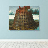 バベルの塔(Pieter Bruegel the Elder) キャンバスプリント (インサイチュ (ウッドフロア))