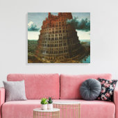 バベルの塔(Pieter Bruegel the Elder) キャンバスプリント (インサイチュ (リビング))