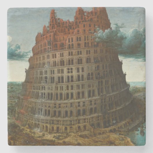 バベルの塔(Pieter Bruegel the Elder) ストーンコースター (正面)