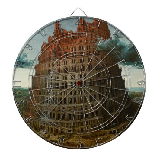 バベルの塔(Pieter Bruegel the Elder) ダーツボード (正面)