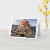 バベルの塔， Pieter Bruegel the Elder, 1563 カード (黄色い花)