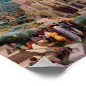 バベルの塔， Pieter Bruegel the Elder, 1563 ポスター (角)