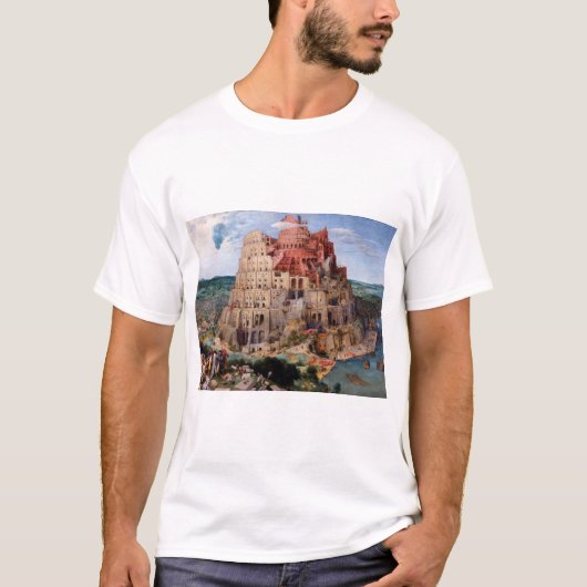 バベルの塔， Pieter Bruegel the Elder, 1563 Tシャツ (正面)