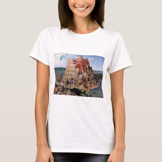 バベルの塔, Pieter Bruegel the Elder, 1563 Tシャツ (正面)