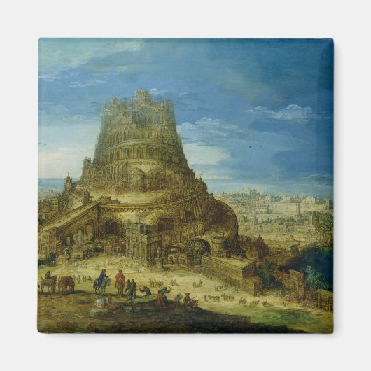バベルの建物 マグネット (正面)