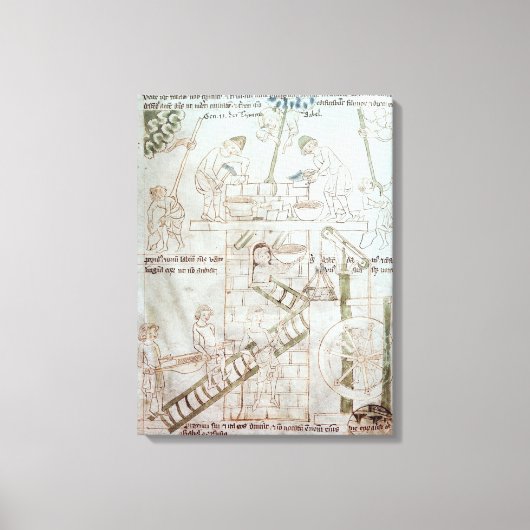 バベルの建築 キャンバスプリント (正面)