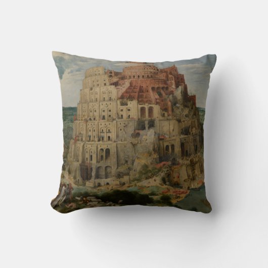 バベルピエテルブルーゲルザエルダーの塔 クッション (正面)