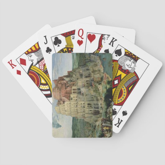 バベル塔1563年(油板) トランプ (裏面)