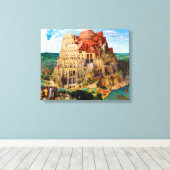 バベル・ピエテル・ブルーゲル長老の塔 キャンバスプリント (インサイチュ (ウッドフロア))