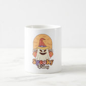 バベ不気味ー – シーズン不気味ハロウィーングルービーレトロ コーヒーマグカップ (中央)