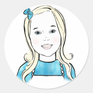 バベ顔シール ラウンドシール