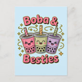 バボア&ベストフレンドの雰囲気 - ボバティー好きにぴったり ポストカード (正面)