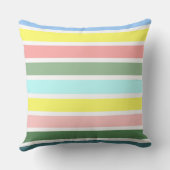 バミストライプのューダの色 クッション (裏面)